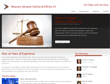 Tablet Screenshot of measurelaw.com